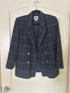 Vintage plaid blazer